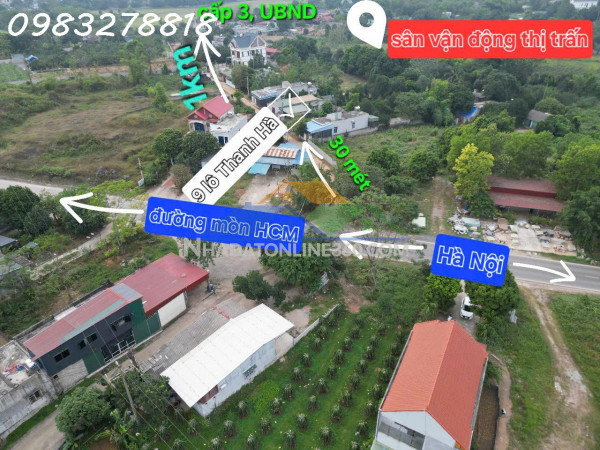 Đất mặt đường tiên hội, cao dương,lương sơn