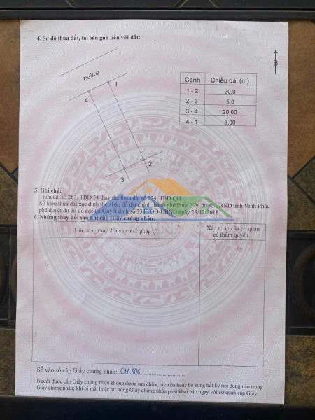 Bán lô đất 100m2 full thổ cư thuộc kđt điện nước xuân hoà xã cao minh – tp phúc yên – vĩnh phúc.