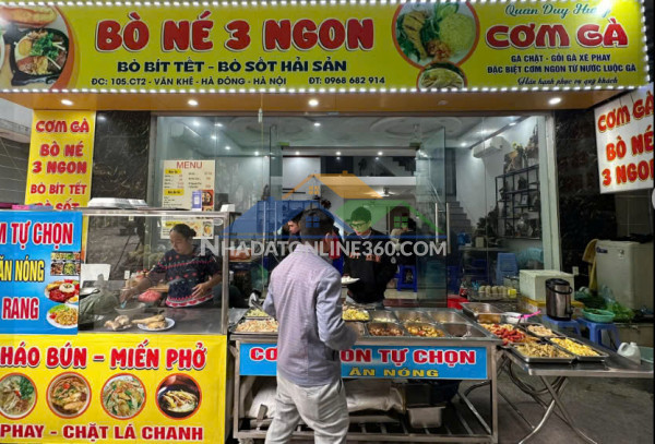 Sang nhượng quán cơm, bò né văn khê, hà đông, hà nội