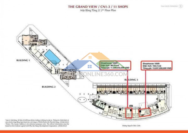 Bán shophouse tầng 2 grandview mỹ linh - mặt tiền nguyễn đức cảnh 98m2, 11.3 tỷ. mua tt cdt. xem ngay 0901323786