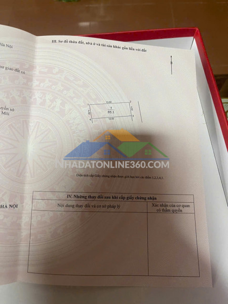 Bán lô đất 105m trục chính nguyên khê, đông anh - giá đầu tư