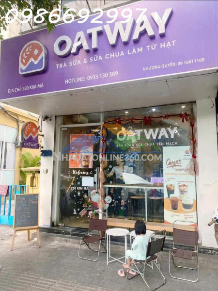 Sang nhượng lại cửa hàng trà sữa ở kim mã ba đình hn