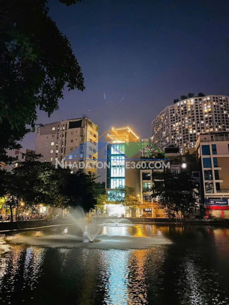 Bán tòa văn phòng mặt phố thanh xuân, view hồ, 100m2 8t mt5.7, dòng tiền 70tr/th, 35.xtỷ