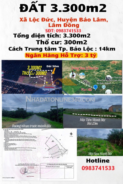 Chính chủ cần bán nhanh lô đất  mặt tiền tại xã liên hiêp huyện đức trọng lâm đồng