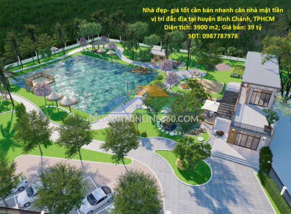 Nhà đẹp- giá tốt cần bán nhanh căn nhà mặt tiền vị trí đắc địa tại huyện bình chánh, tphcm