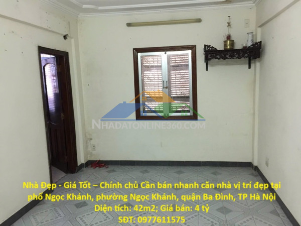 Nhà đẹp - giá tốt – chính chủ cần bán nhanh căn nhà vị trí đẹp tại quận ba đình, tp hà nội