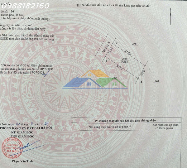 Lô đất đẹp tại hà nội – sổ đỏ riêng, sẵn sàng sang tên

e. hảo -  0988 182 160 chuyên bds đất nền, thổ cư ven đô hỗ trợ xem đất, tư vấn giải pháp