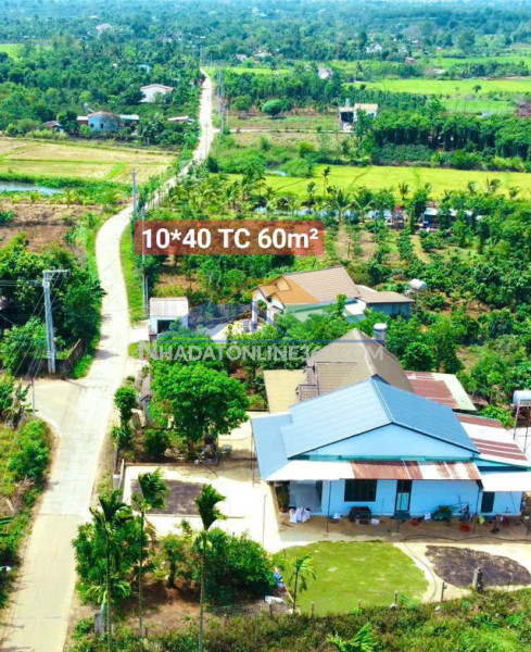 Ea hu-cư kuin- đắk lắk dt 10*40m sẵn 60m2 tc đường bê tông rộng 8m kdc giàu có đủ tiện ích giá chỉ 401tr
