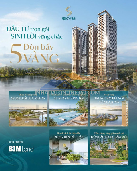 Chỉ từ 1,7  tỷ sở hữu ngay căn hộ cao cấp view vịnh di sản, vốn ban đầu chỉ 510tr
