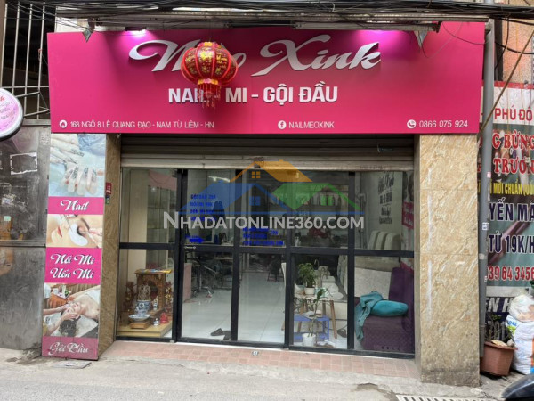 Sang nhượng quán nail – mi – gội mặt đường ngõ 8, phú đô, lê quang đạo