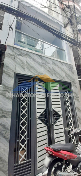 Nhà 2 tầng mới hẻm thông đường nguyễn chế nghĩa p12q8. giá: 4,75 tỷ tl