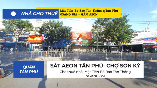 Cho thuê nhà 2 mặt tiền lê trọng tấn 68m² ,3 lầu- gần đh công thương
