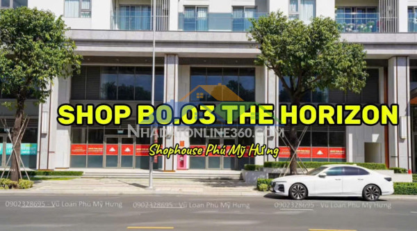 Thực tế bên trong căn shop lớn nhất dự án the horizon phú mỹ hưng