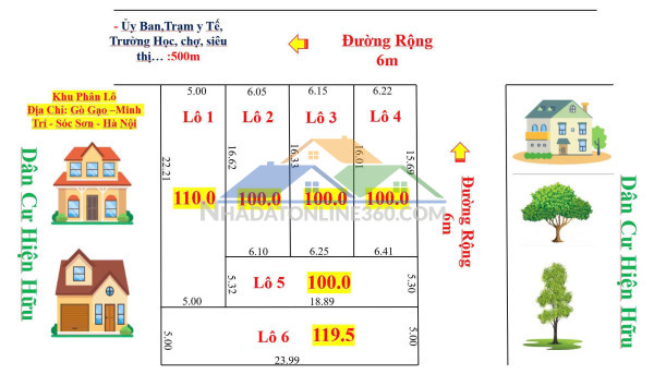 Chính chủ gửi bán lô đấu giá đông lai, quang tiến , sóc sơn, hà nội