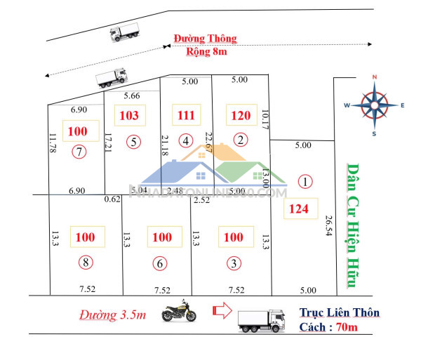 Chuyển nhượng lô đất đối diện nhà văn hóa thôn tân yên, xã hồng kỳ, sóc sơn, hà nội.