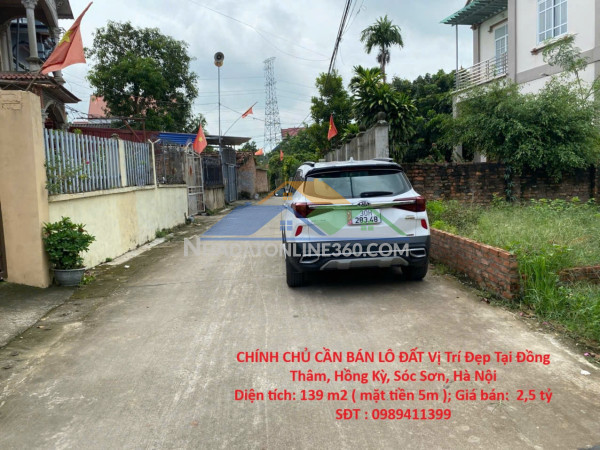 Chính chủ cần bán lô đất vị trí đẹp tại đồng thâm, hồng kỳ, sóc sơn, hà nội