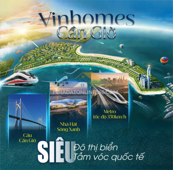 Siêu đô thị biển vinhomes green paradise cần giờ. mở bán giá biệt thự chỉ từ 9xtr/m2. cơ hội x3 tài sản