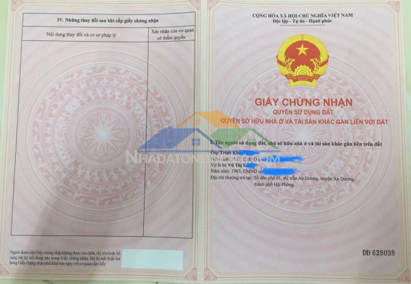 Đất chính chủ - vị trí đẹp mặt tiền tại tổ tân vũ 2, phường tràng cát, hải an, hải phòng