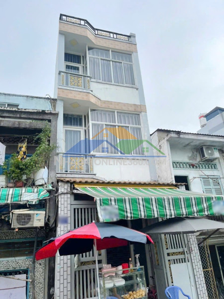 Nhà 4 tầng mặt tiền đường ụ cây p10 q8. giá: 4.78 tỷ