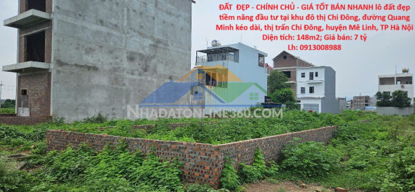 Đất  đẹp - chính chủ - giá tốt bán nhanh lô đất đẹp tiềm năng đầu tư tại huyện mê linh, tp hà nội