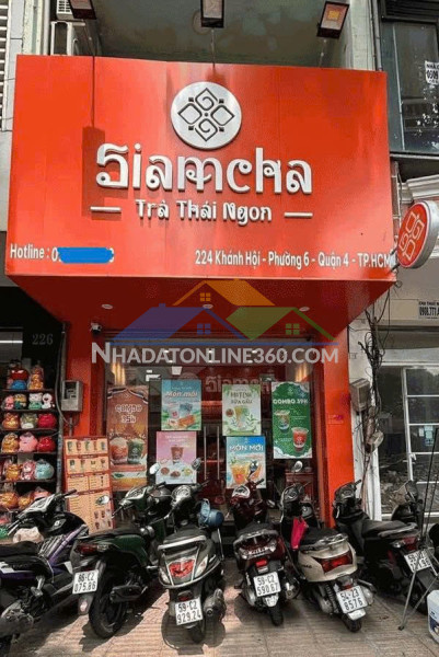 Sang lỗ tiệm trà sữa thái nhượng quyền đẹp lắm mb vị trí đẹp- quận 4 -tphcm