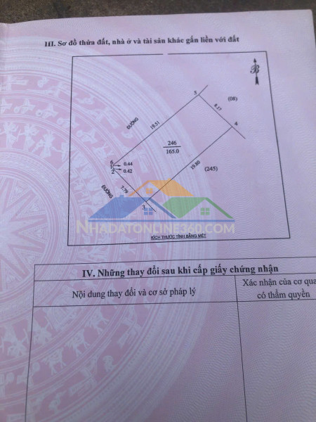 Bán 165m2 đất lô góc đẹp mặt đường minh tân - hưng bình ( p. thành vinh )