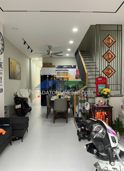 Giáp aeon tân phú - nhà mới 3 tầng 74m - 4pn - full nội thất - chỉ 5.x