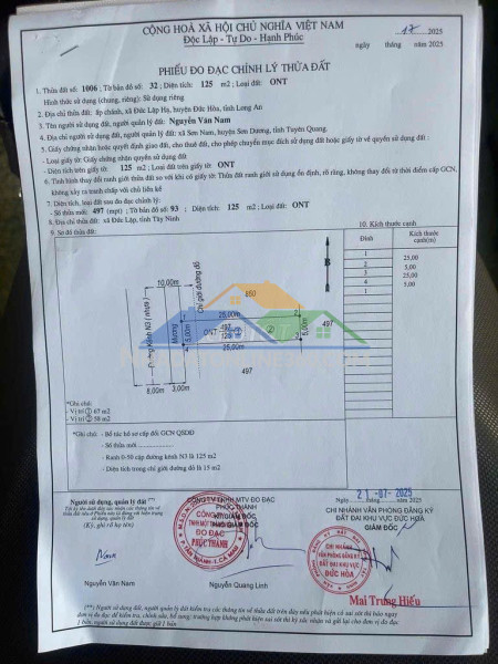 Đất đẹp – giá tốt  – chính chủ cần bán tại tỉnh lộ 9, xã đức lập hạ, huyện đức hòa, long an