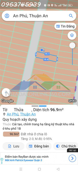 Bán nhà 5 x 20m, 100m2 thổ cư, phường thuận an, bình dương đã hoàn công, giá 5 tỷ