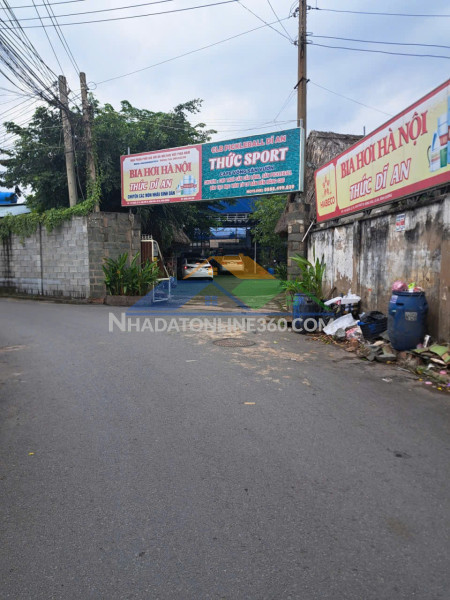 Bán 300m² đất đông hòa,shr đường nhựa 2 ô tô thông,gần bigc go dĩ an