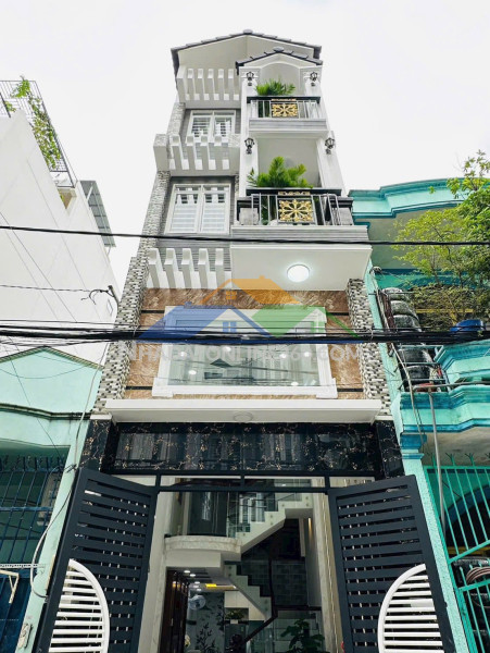 Chỉ 5.95 tỷ! bán nhà 5 tầng – hẻm 8m huỳnh văn nghệ, phường 15, tân bình