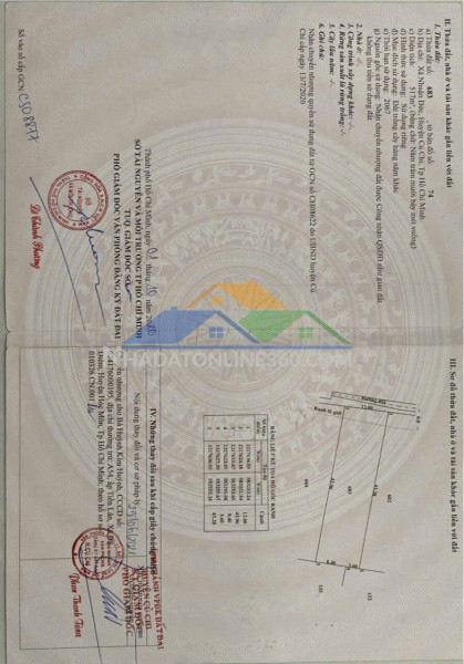 Nhanh tay sở hữu ngay lô đất chính chủ vị trí tại xã nhuận đức ,huyện củ chi, tp hcm