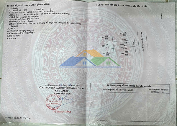 Chính chủ cần bán nhanh lô đất tại phú mỹ - phú tân - an giang