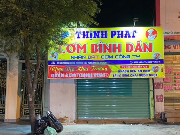 Sang nhượng quán cơm tại 87 đường nguyễn văn quá, phường đông hưng thuận