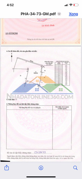 Chủ cần bán hơn một mẫu đất phước lộc phước hải cách quản trường thả diều phước hải 3km