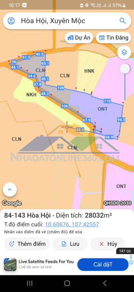 3ha 500m mt đường cách ủy xã hòa hội 1km , phủ hồng 1/2 ,