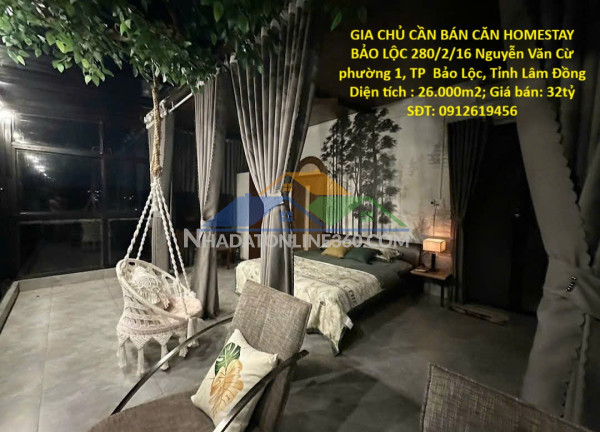 Gia chủ cần bán căn homestay bảo lộc - phường 1, cách đường nguyễn văn cừ 200m