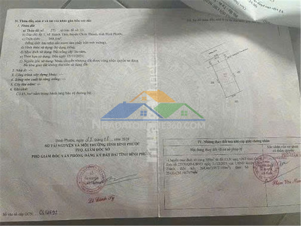 Hot  hot - cần bán lô đấtvị trí đẹp tại xã thành tâm, huyện chơn thành, bình phước