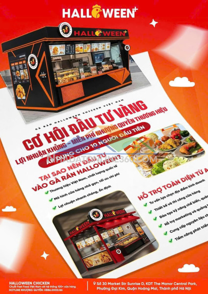 Cơ hội vàng - miễn phí nhượng quyền cho 10 khách hàng đầu tiên khu vực nội thành hà nội