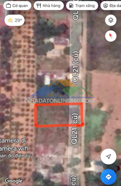 Lô đất nằm ngay trục đường ql21 cũ, cách đường hồ chí minh chỉ 150m – giá chỉ 1,7 tỷ