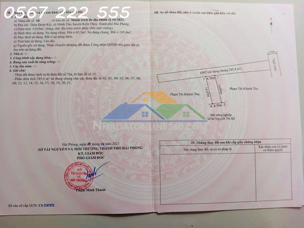 Giá đầu tư – đất đoàn kết, minh tân, kiến thụy  zalo 0567 222 555