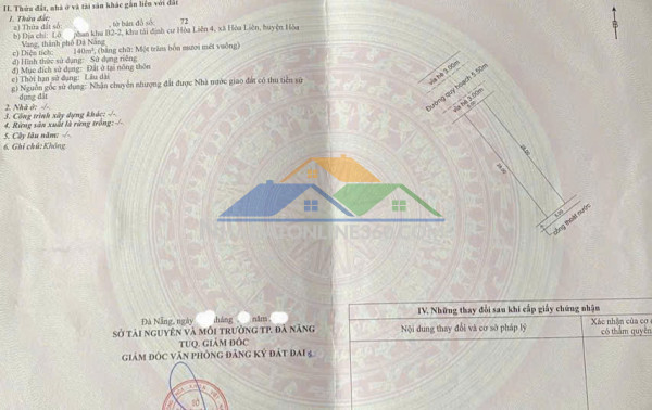 Bán đất hòa liên 4 - dt 140m2 - gía đầu tư -thông trục chính