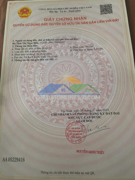 Cần bán gấp đất tại ấp đồng tâm, xã long trạch, cần đước, long an