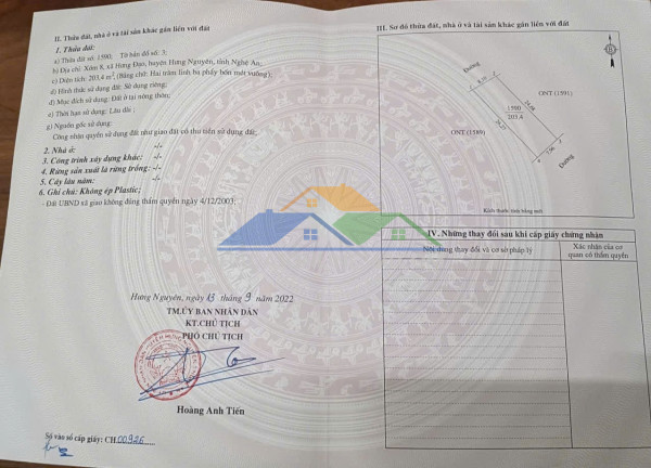 Lô đất đẹp- giá tốt chính chủ cần bán nhanh lô đất tiềm năng tại huyện hưng nguyên, tỉnh nghệ an