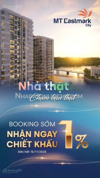 Căn hộ mt eastmark quận 9, 50tr/1m2 đã có sh, nhận nhà ngay, giá gốc được gamuda land phân phối chính thức