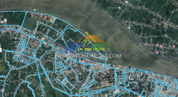 Phát mại đất  trung tâm phường trường an, tp. vĩnh long, 4070m2, view sông cổ chiên, miễn tg