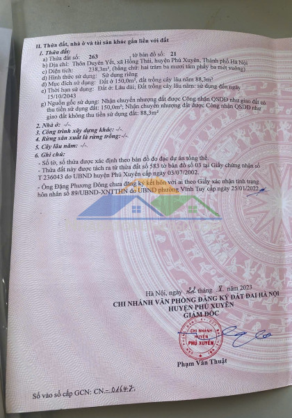 Lô đất đẹp- giá tốt cần bán nhanh lô đất vị trí đắc địa tại huyện phú xuyên, tp hà nội