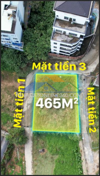 Siêu phẩm đất 3 mặt tiền view thoáng – đường nam hồ, p.11, đà lạt 465m2 giá 9.5 tỷ