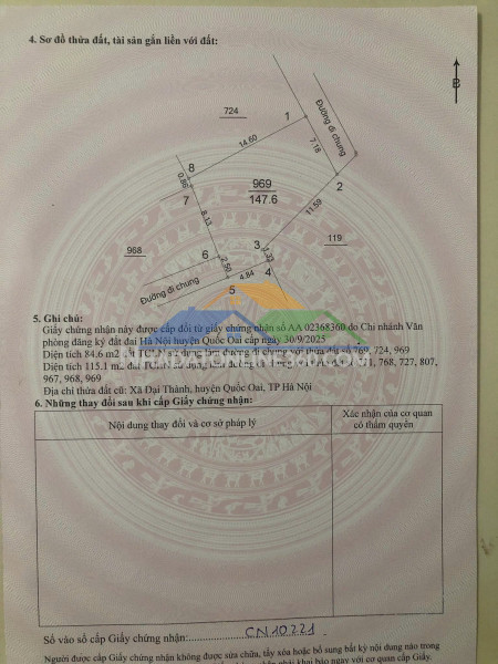 Đất đẹp – giá tốt  – chính chủ cần bán đất tại đại thành, quốc oai, hà nội