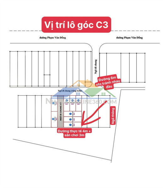 Lô góc hiếm – giá 1.3xx tỷ – tuyến 2/353 trung nghĩa  zalo 0567 222 555